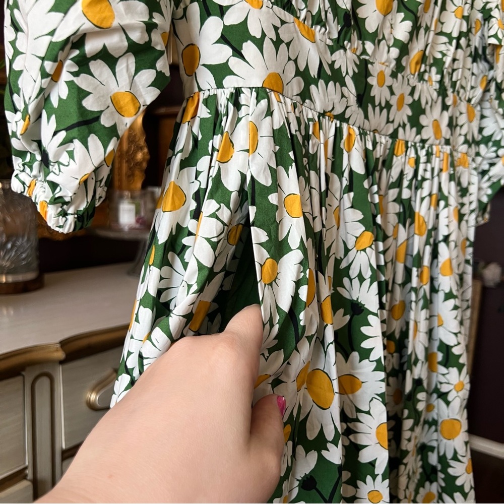 Kate Spade Daisy Bodega Midi Dress Size 12 - Picture 7 of 13